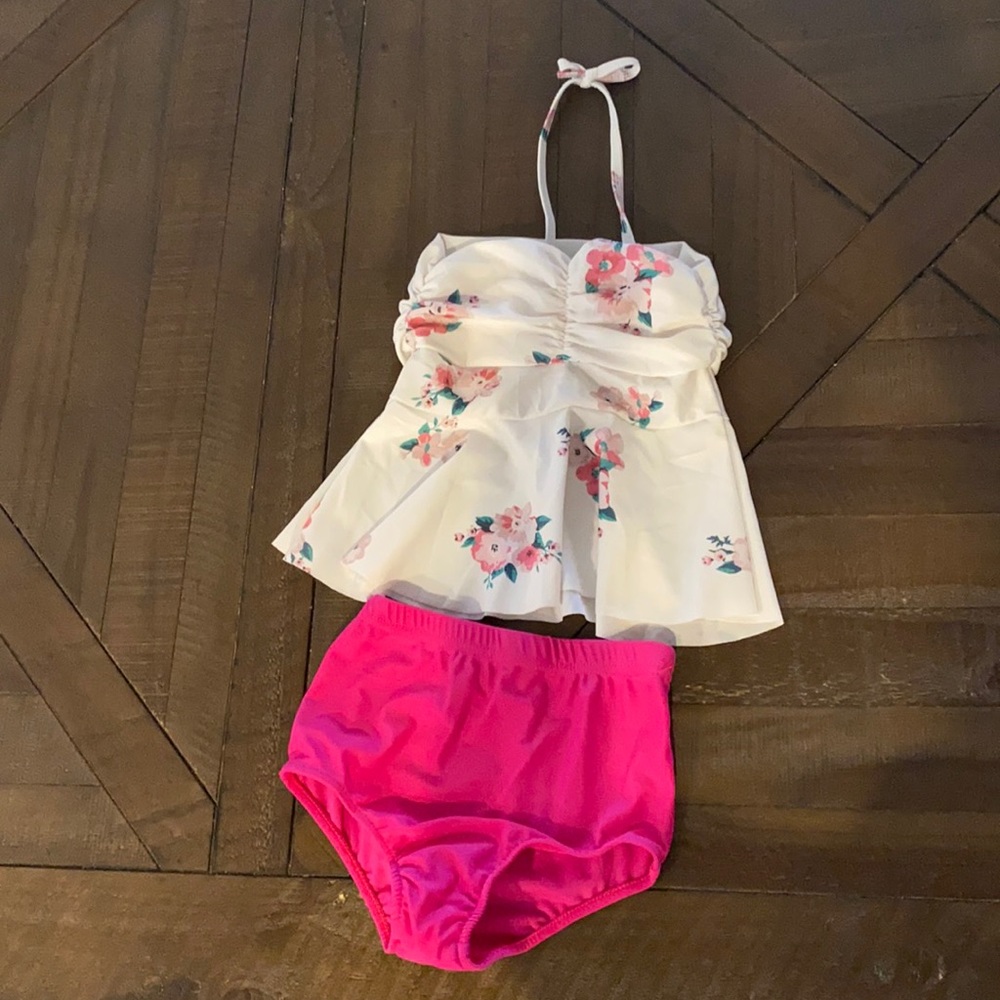 Bailey’s Blossoms 2pc girls swimsuit 4T